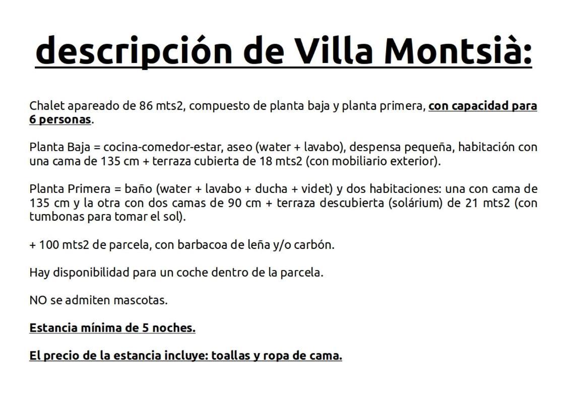 Villa Montsià Sant Carlos de la Ràpita Esterno foto